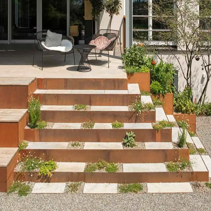 Corten Steel Tree Ring Garden Lawn Edge Corten Steel Tree Ring Garden Lawn Edge